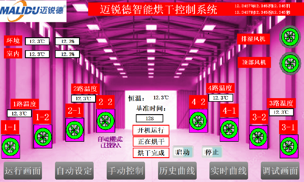 全自动烘干控制系统